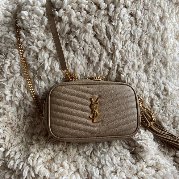 Yves Saint Laurent Handbags - Authentic YSL Lou Bag Beige
